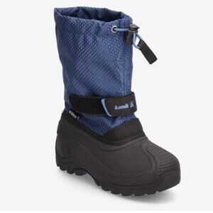 Kamik Wesley Winter Snow Duck Boots Waterproof Navy Blue Black Kids Size US 9